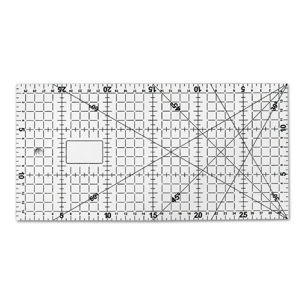 Régua 15x30 Patchwork Scrapbook Corte E Costura Modelagem