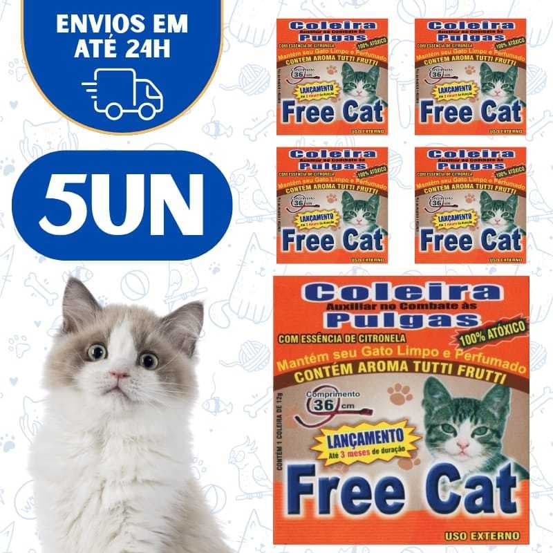 5Un Coleira Pulga Carrapato Gato Cachorro Anti Pulgas Gatos E Cachorro