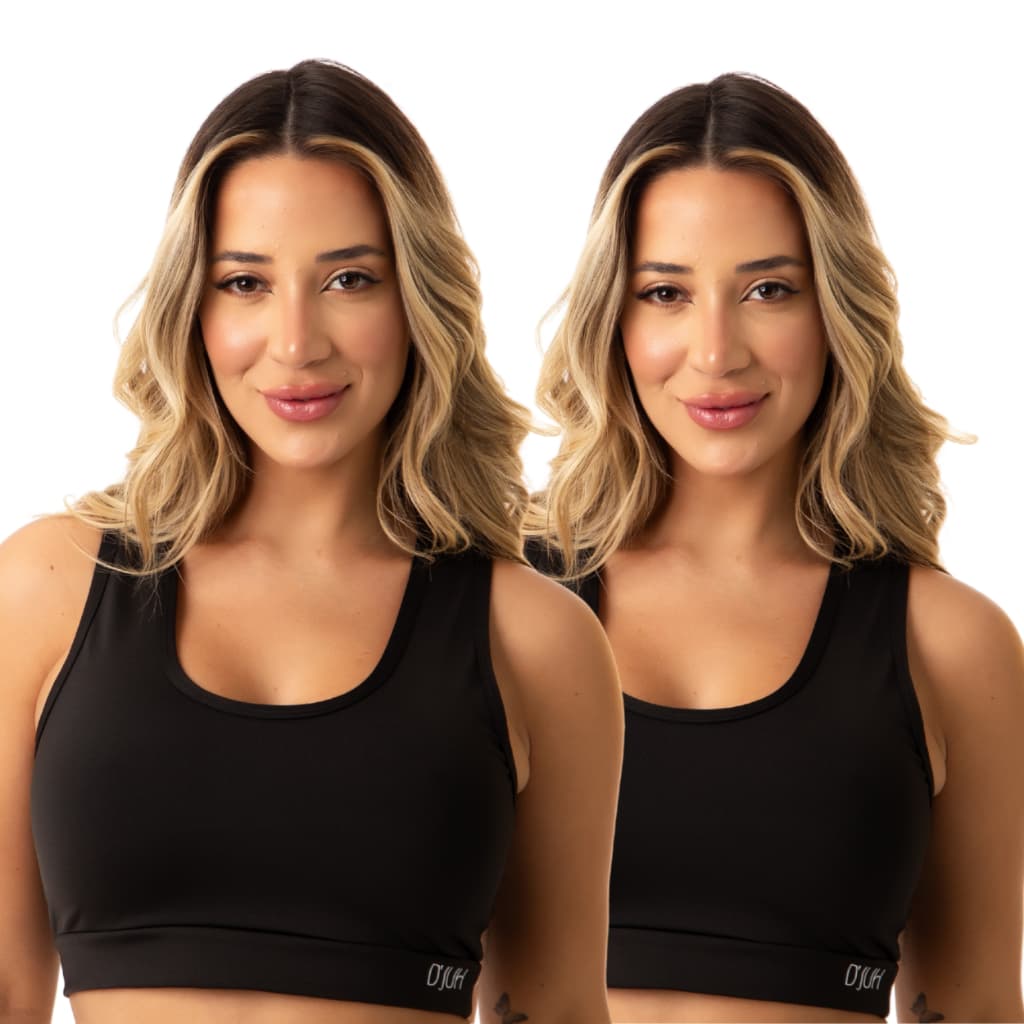 Top Ginástica Resistente Fitness Academia Suplex Grosso Feminino P M G GG Cinza Preto