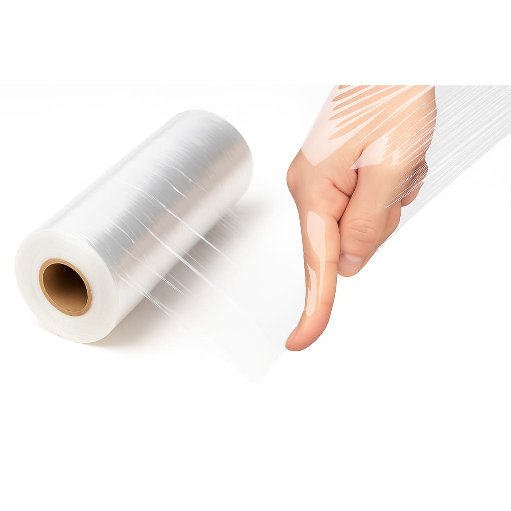 Plastico Stretch Esticável Bobina 150m x 25cm Rolo embalar sabonete, vela artesanal, mala etc