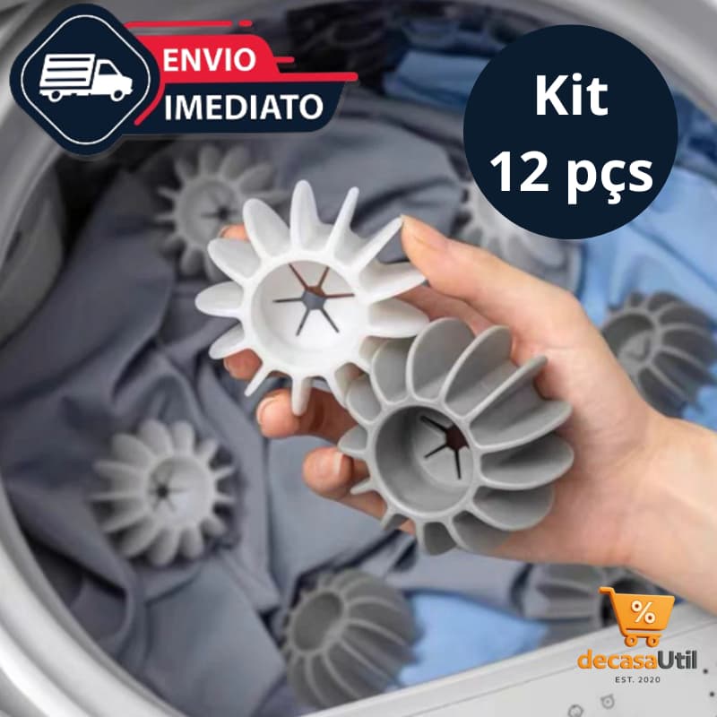 Esferas Bola De Lavar Roupa Até 12 peças Silicone De Lavanderia Para Máquina De Lavar Reutilizável