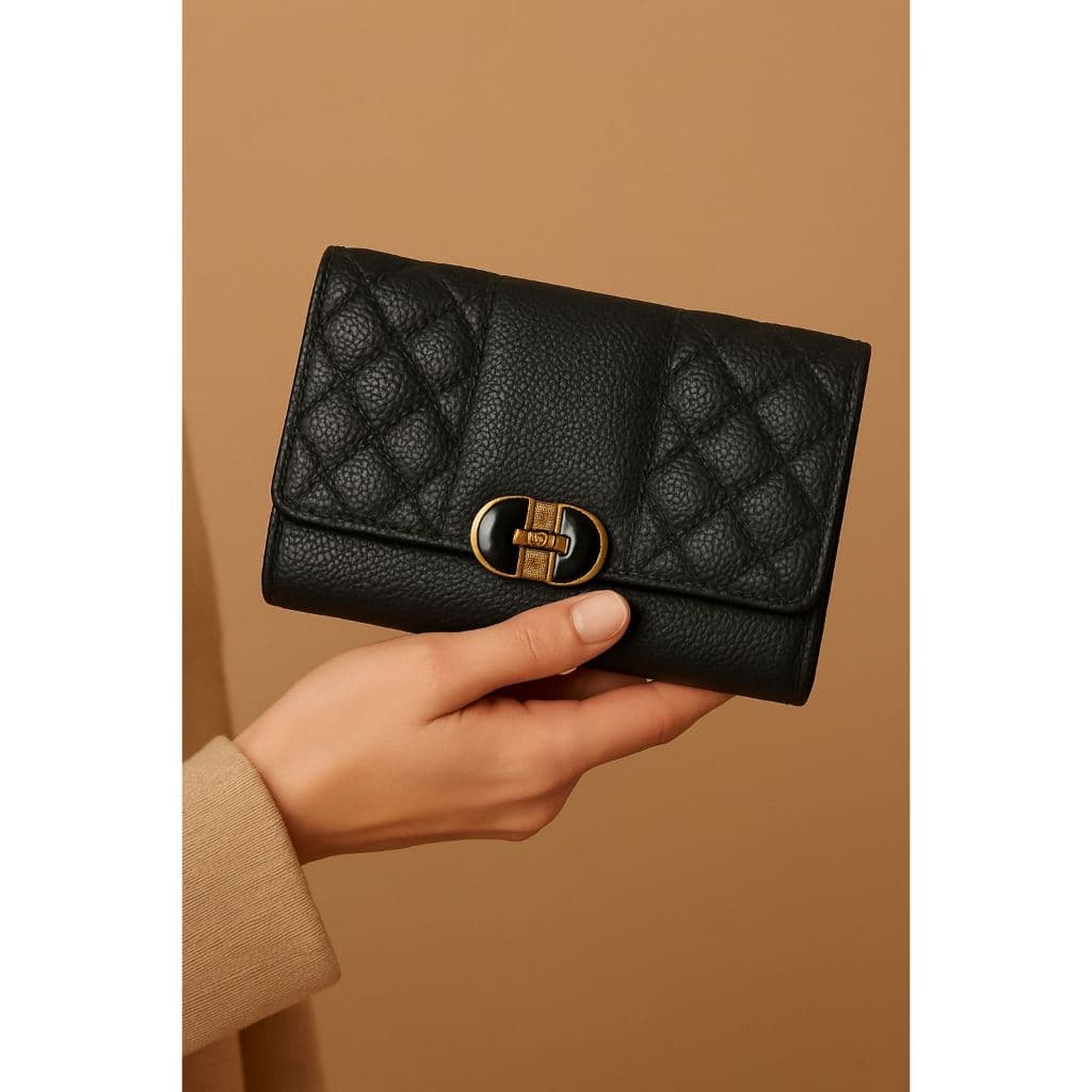 Carteira Comprida Multiuso Feminina /Porta cartão com Fivela/Bolsa Fashion para Mulheres