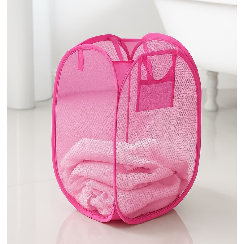 Cesto De Roupas Brinquedos Organizador Dobrável Nylon 30X30X47