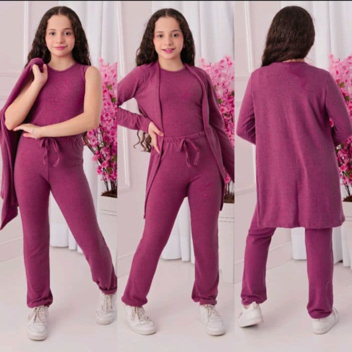 Conjunto Infantil Lanzinha 3 Peças – Conforto, Estilo e Aconchego para os Pequenos