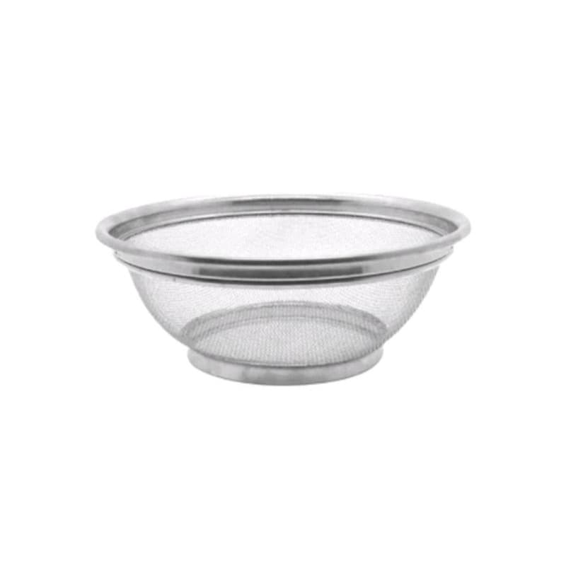 Escorredor de Arroz Massa Salada em Aço Inox 19cm Lavador de Alimentos Cozinha Prática