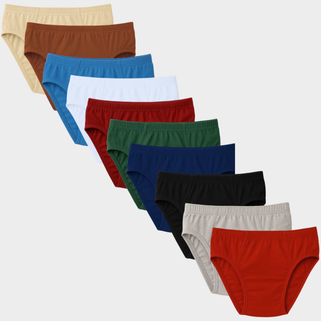 Kit 10 Cuecas Slip Tradicional Plus Size Adulto Revenda Algodão Masculino