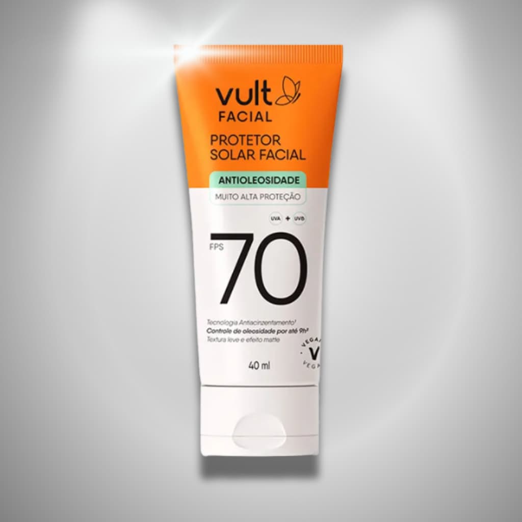 VULT - Protetor Solar Facial FPS 70 Vult 40ml
