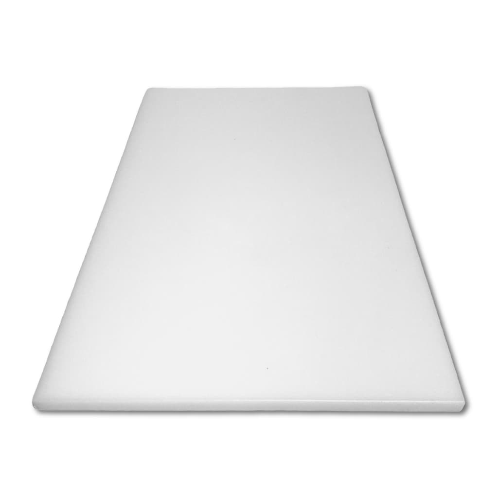 Tábua Placa P/ Corte Carnes Polietileno 100 X 50 Cm X 08 Mm Cor Branco Lisa