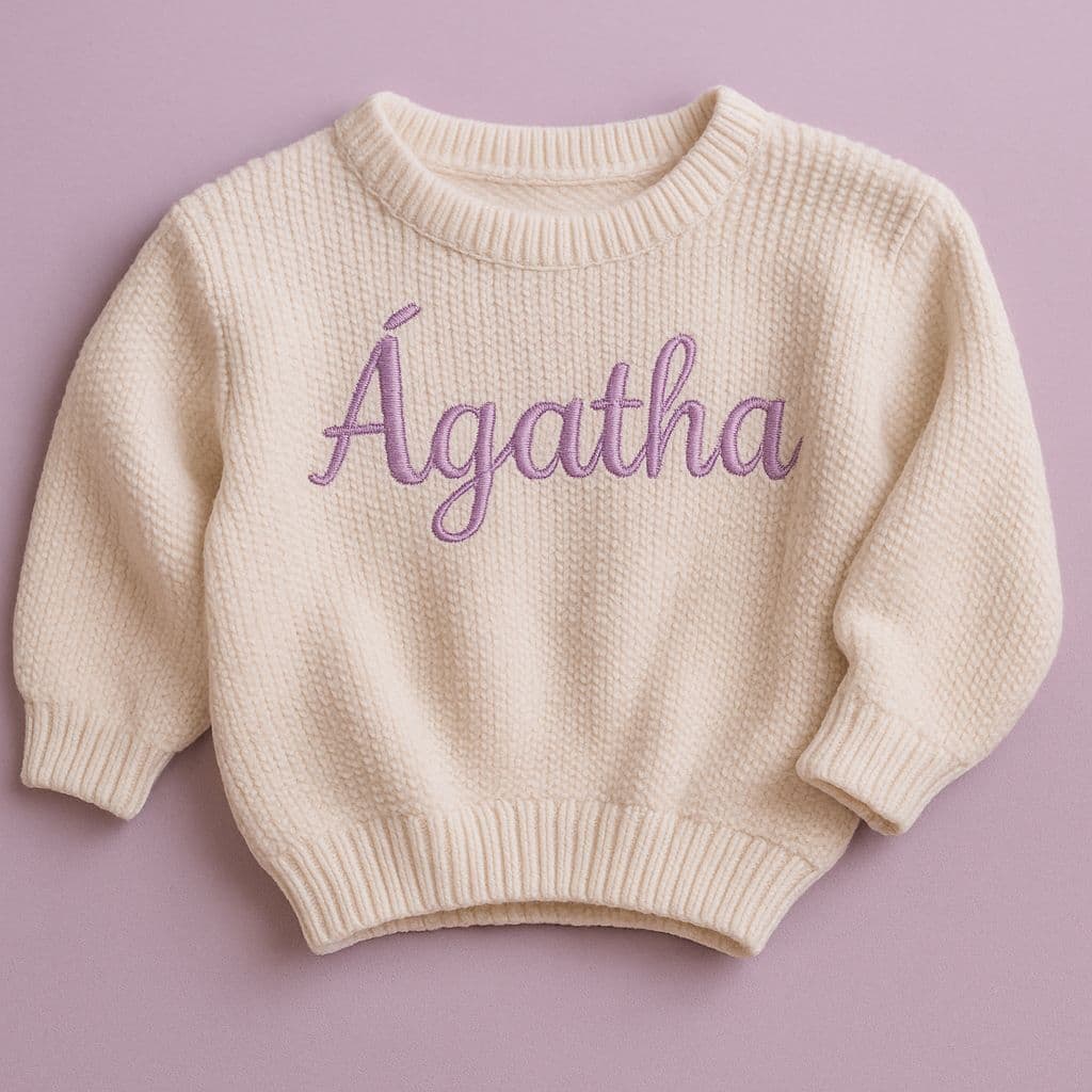 Suéter Premium Tricô Bebê Infantil Quentinho Personalizado