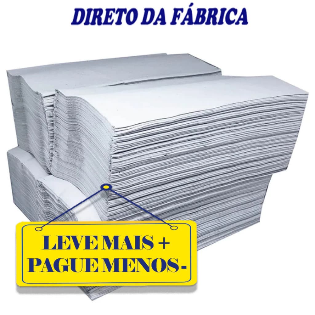 Papel Toalha Interfolha neve paper Branco 20x21 C/1.000 folhas