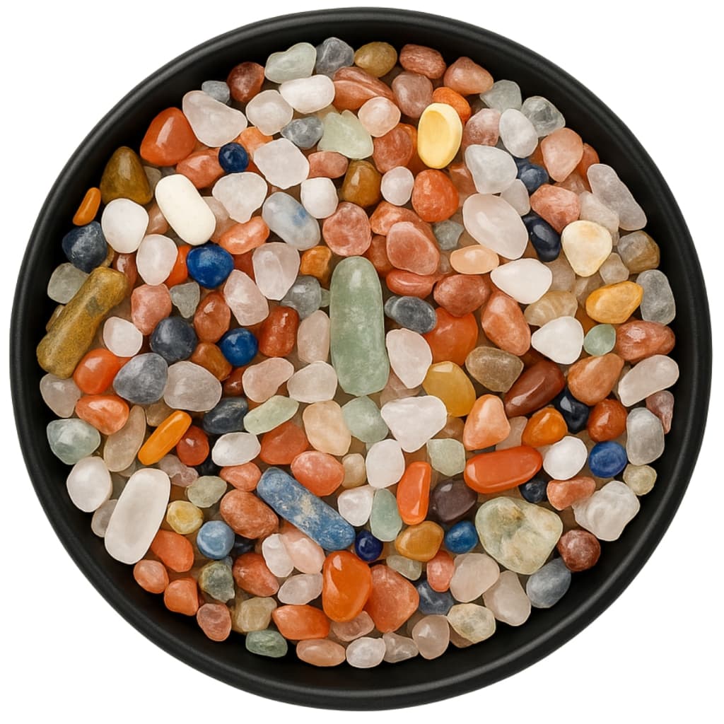 Cascalho De Pedra Natural Roladas Miúdas 1kg Artesanatos