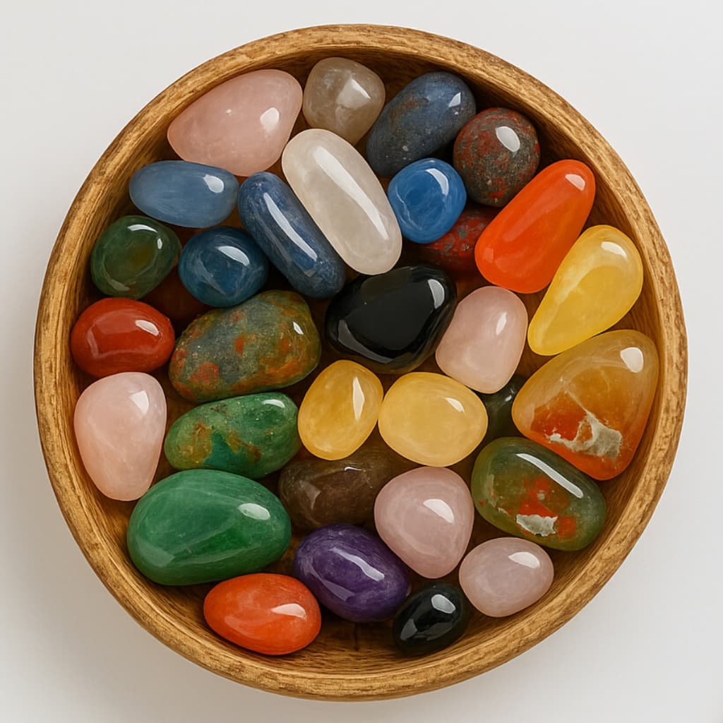 Pedra Cristal Natural Mistas Semi Preciosas Pronta Entrega