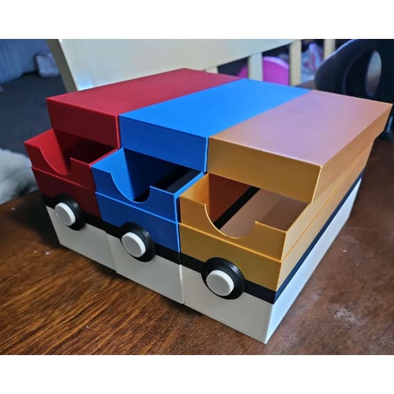 Caixa para Cartas Pokémon - 500 Cartas - Caixa Organizadora para Cartas TCG 500 Cards.