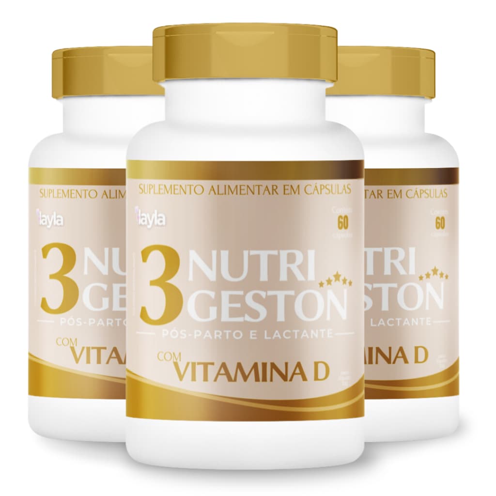 Nutrigeston 3 - Leve Para 3 Mês - Vitaminas para Lactantes - Amamentação