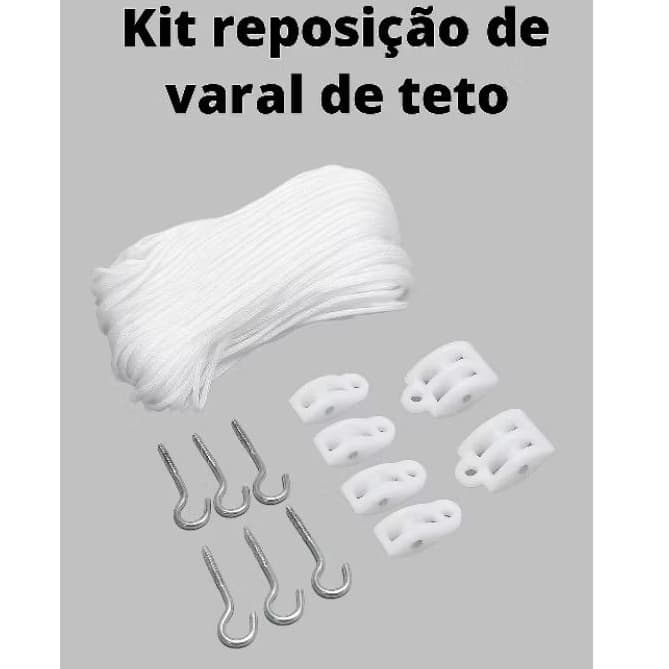 Reposição De Varal De Teto Peças E Corda não desfia 15 Mt