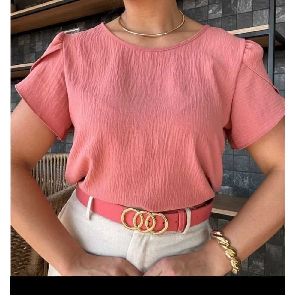 Blusa Tecido Duna Com Manga Princesa look 2025 moda feminina lançamento fashion