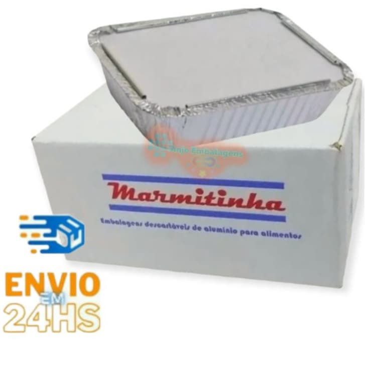 kit Marmitinhas De alumínio Descartável 220ml Com Tampa Para Bolo Empadão Doce e Lembrancinhas