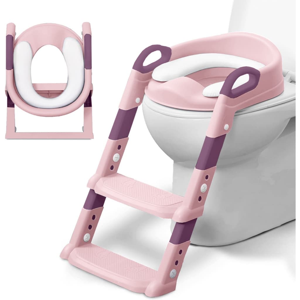 Troninho infantil Assento Redutor Infantil com Escada para Vaso Sanitário