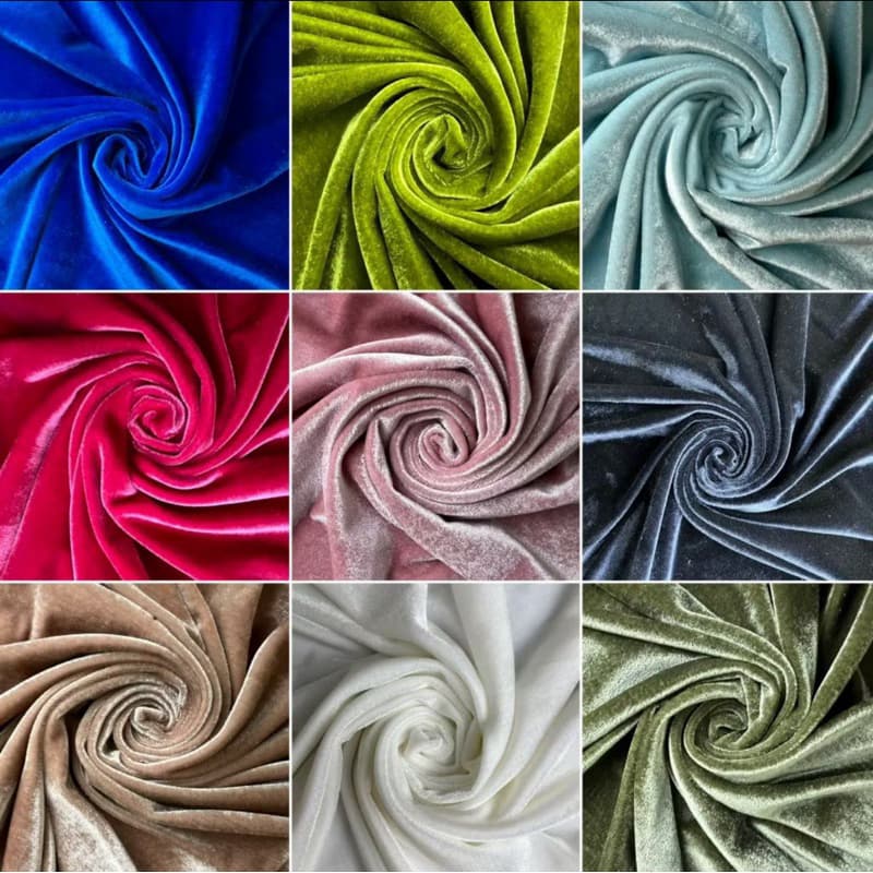 5 Metros Tecido Veludo Cristal Promoção Veludo Alemão Qualidade Premium