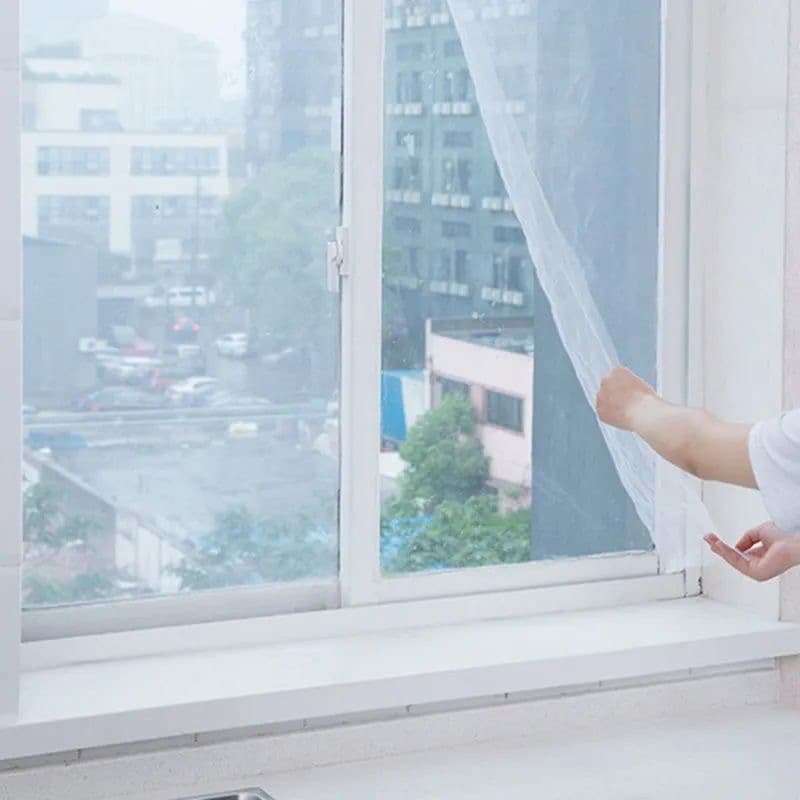 Tela Mosquiteiro Para Janela 150x180cm Com Velcro Anti-inseto Mosquito Janela Com Autocolante Pernilongo Removivel
