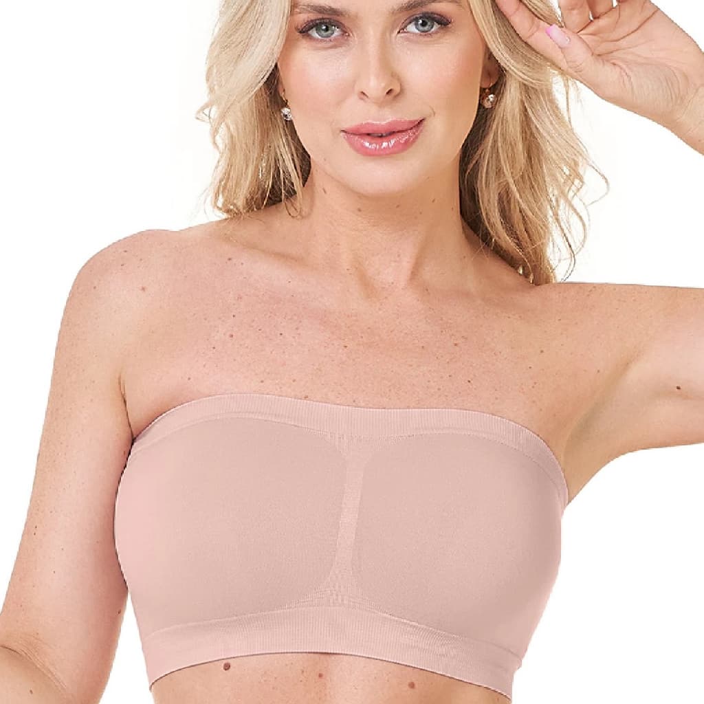 Top Faixa Sem Bojo  Zee Rucci Sutiã Tomara que Caia Microfibra em Poliamida Sem Costura