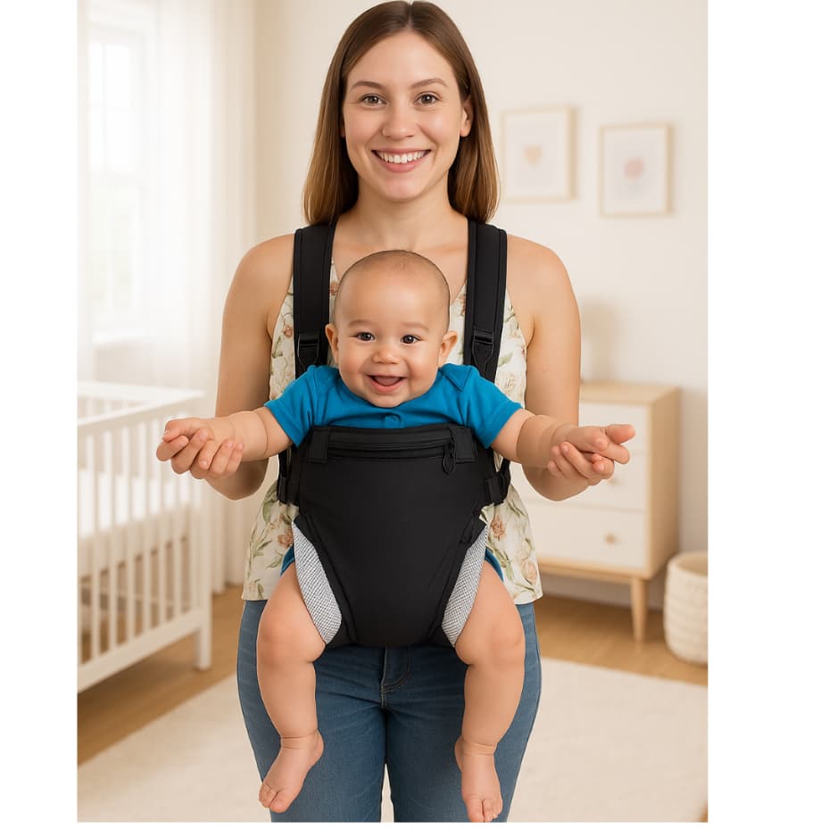 Canguru Carregador Bebê Passeio Ajustável Ergonômico Duas Posições 02 a 18 Meses