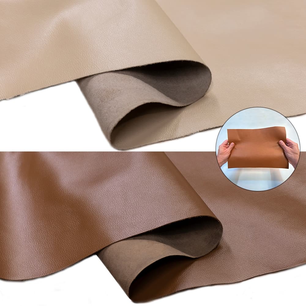 Kit 2 Painel de Couro Legítimo 25x50cm tipo Fly Placa Retalho Couro Bovino - Artesanato, Bolsas, Carteiras, Encadernação