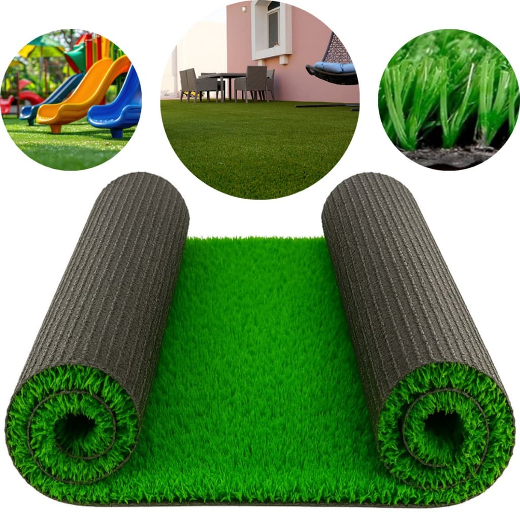 Grama Sintética 12mm - (1m²) 2,00m x 0,50m Soft Grass Decorativa Resistente Parquinho UV