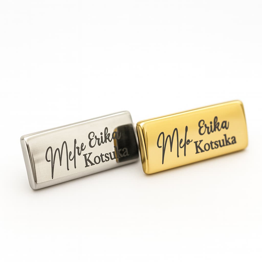 Etiquetas Personalizadas 2.8x1.1 Cm De Metal Com Garra  10-30 Uni