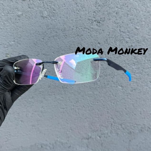 Balgriff Armação de óculos retangular sem aro masculino