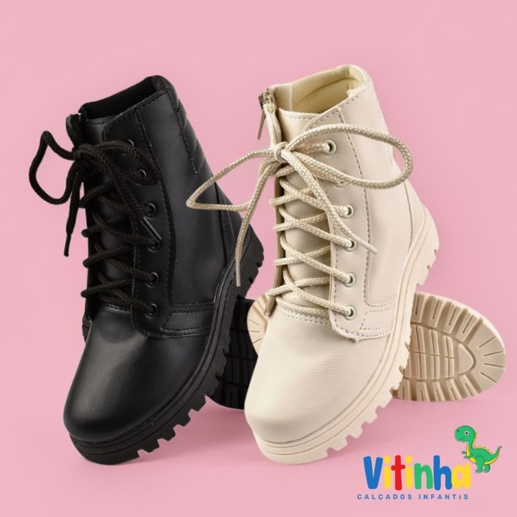 Bota Botinha Botina Jeca Coturno Feminina Infantil Menina Bebê B100