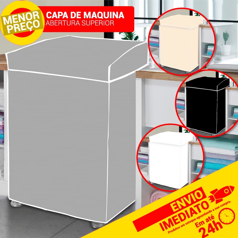 Capa Para Maquina de Lavar 100% PVC Brastemp Consul Electrolux 9kg 10kg 11kg 12kg 13kg 14kg 15kg