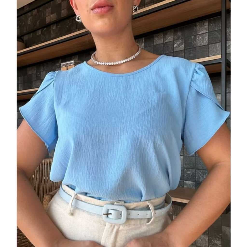 Blusa femenino duna Com Manga princesa 2025