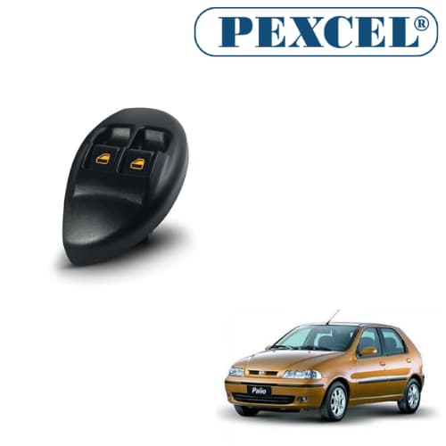 Interruptor de vidro elétrico Palio Young Duplo Dianteiro Esquerdo- Ambar