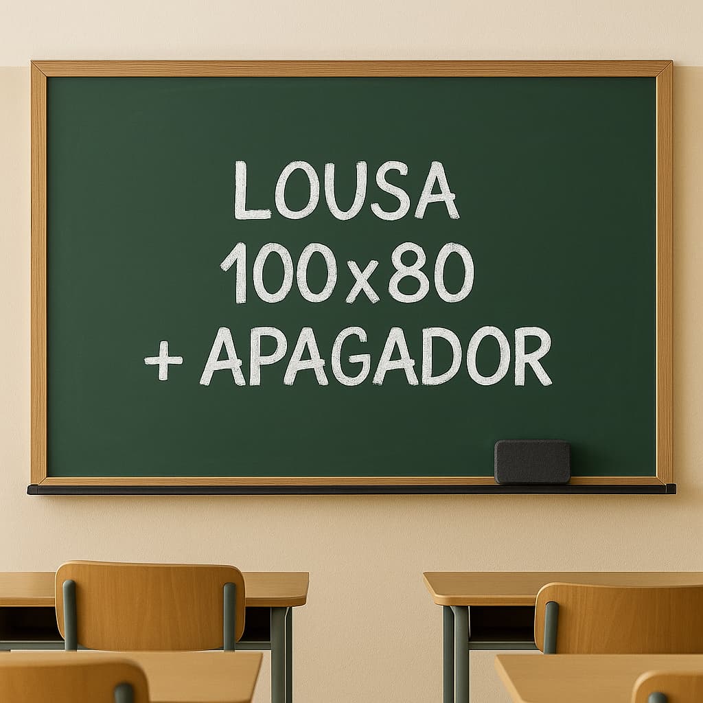 🧽 LOUSA VERDE 100x80 COM MOLDURA EM MADEIRA + APAGADOR 🟩✨