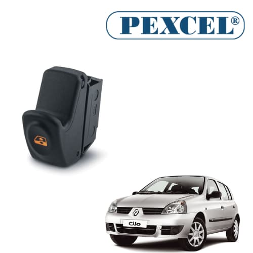 Interruptor de vidro elétrico Clio Simples 5 Pinos