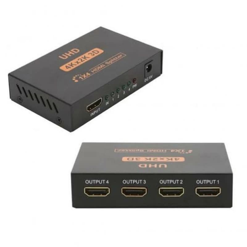 Splitter Distribuidor Divisor Hdmi 1x4 4k UHD