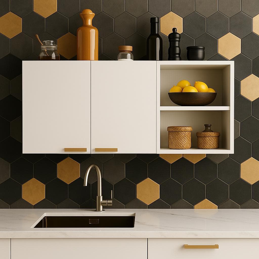 Armário Suspenso para Cozinha, Lavanderia e Escritório com Elegância