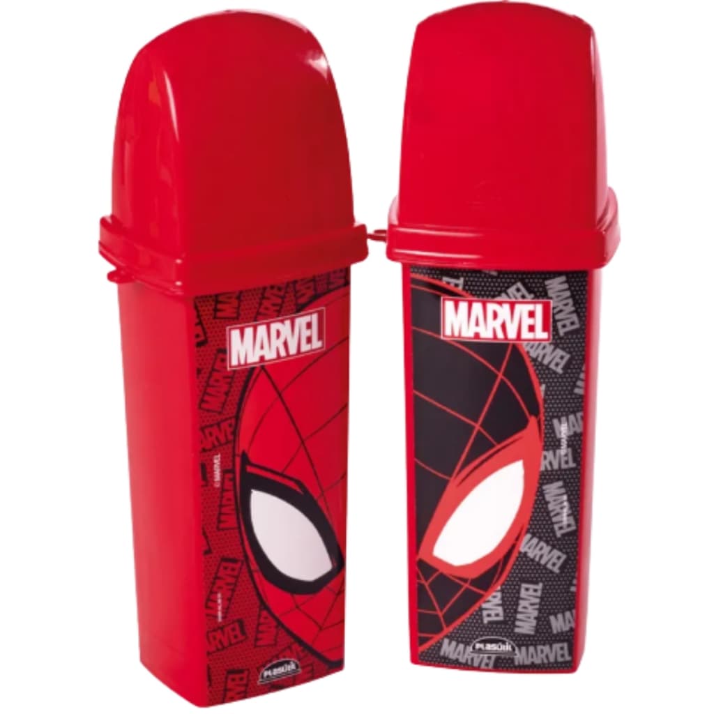 Porta Case Escova De Dente E Pasta Infantil Homem Aranha Versátil Cor Sortido Plasutil