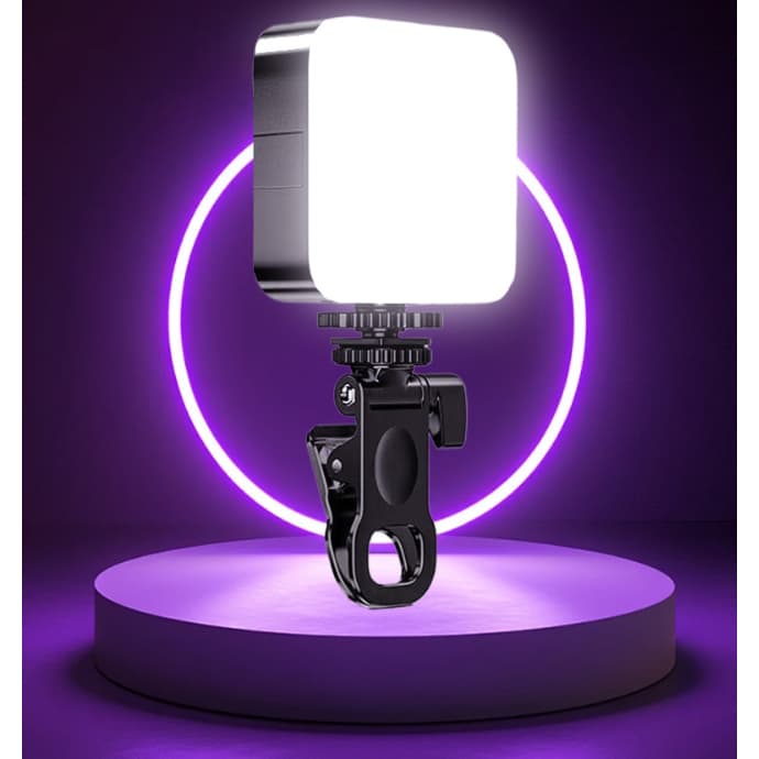 Iluminação Fotográfica Noturna De Preenchimento LED Luz De Vídeo De Lâmpada Portátil De Fotografia Com Clip Com pilha