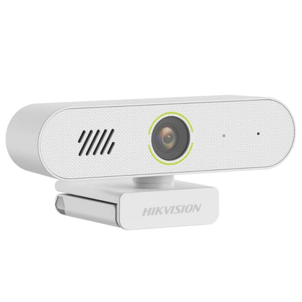 Webcam 2k 4mp Hikvision Ds-e14s Microfone Com Tripé Branca