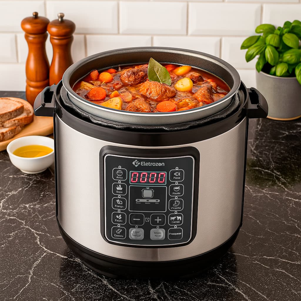 Panela de Pressão Elétrica 6 Litros