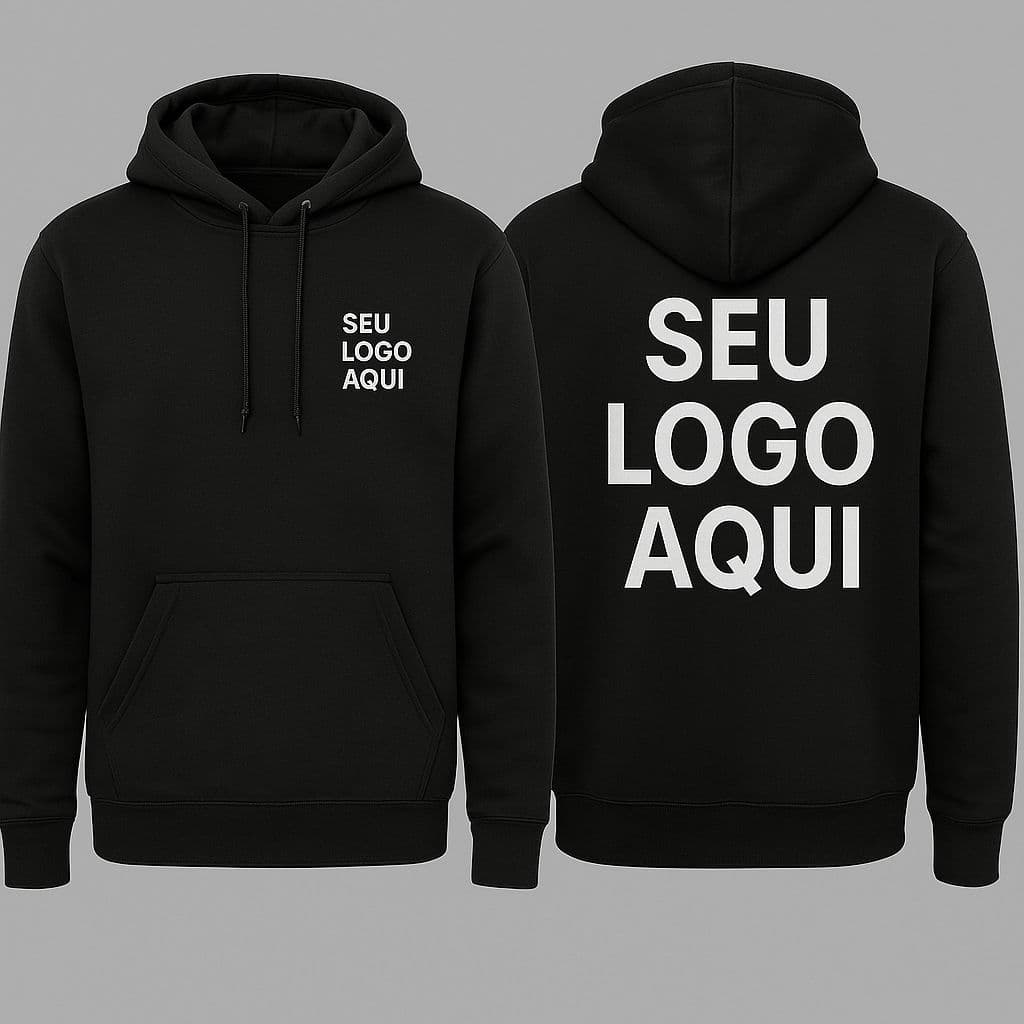 Moletom Canguru Personalizado Sua Arte Aqui | Estampa Exclusiva | Presente Criativo | Unissex