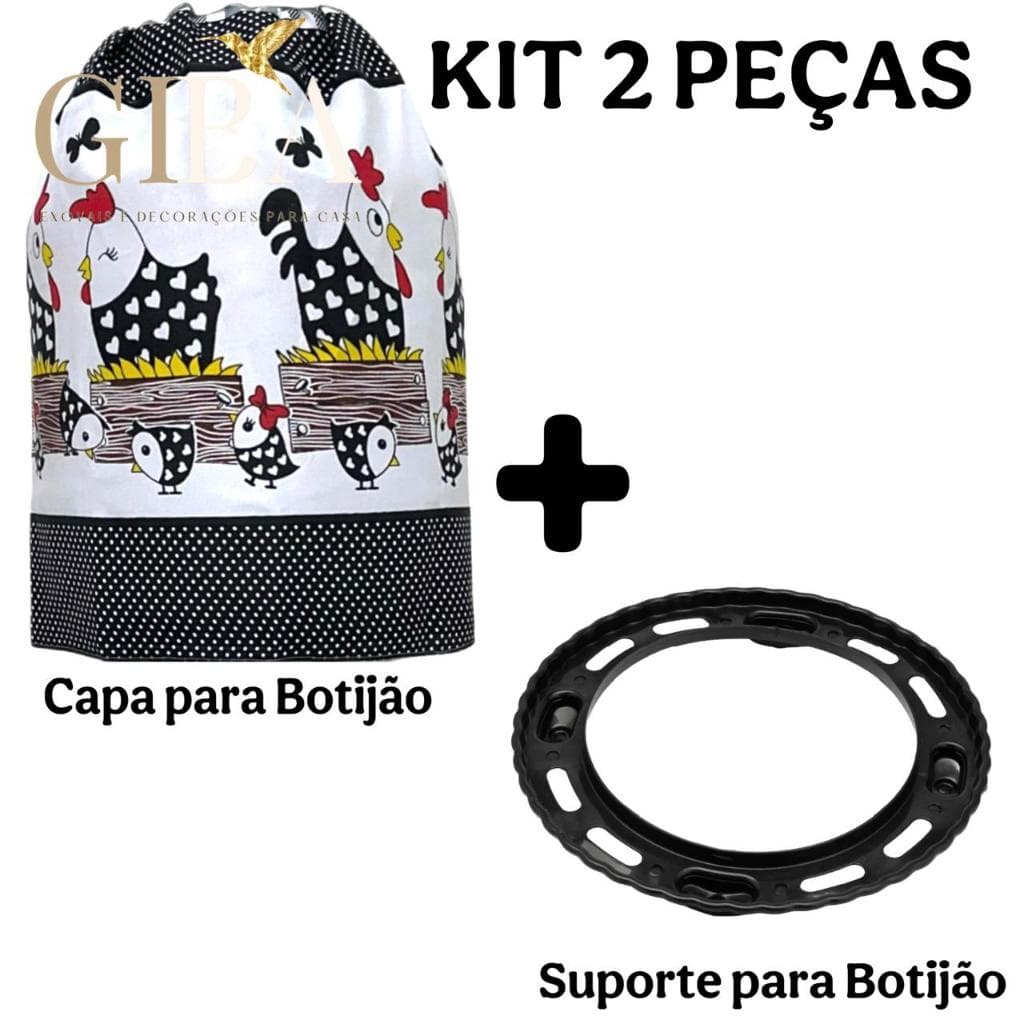 Kit 2 Peças Capa para Botijão 13Kg e Suporte - Preço de Fábrica!