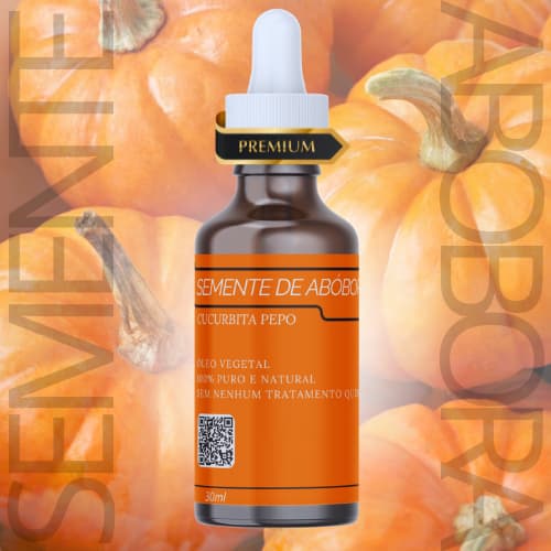 Óleo Semente de Abóbora - 100%Puro - 30ML - Envío Imediato