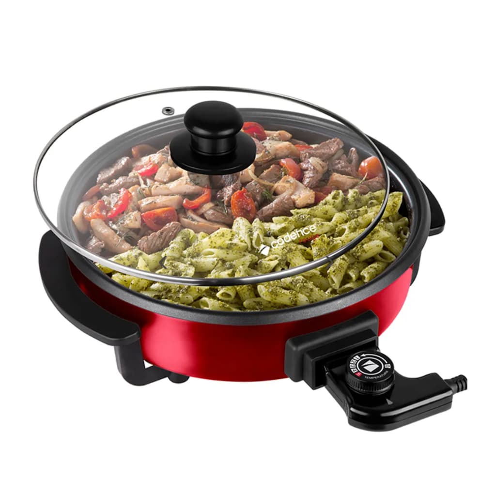 Panela Elétrica Multifuncional 5 Temperaturas Rouge PAN610 127V/110V 1250W Vermelho/Preto Cadence