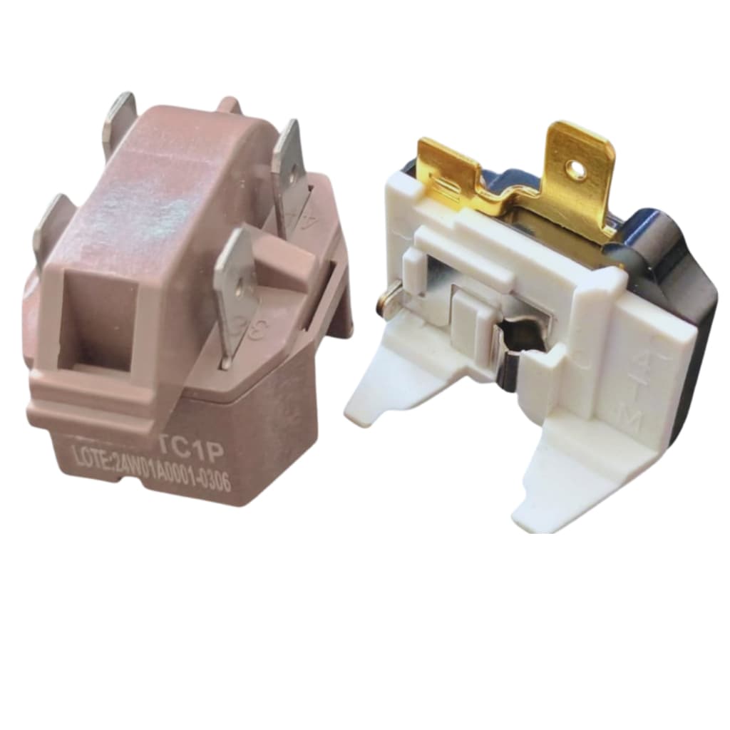 RELÉ PTC 1/10 A 1/3 E PROTETOR TÉRMICO PTC 1/4 COMPRESSOR GELADEIRA FREEZERS UNIVERSAL