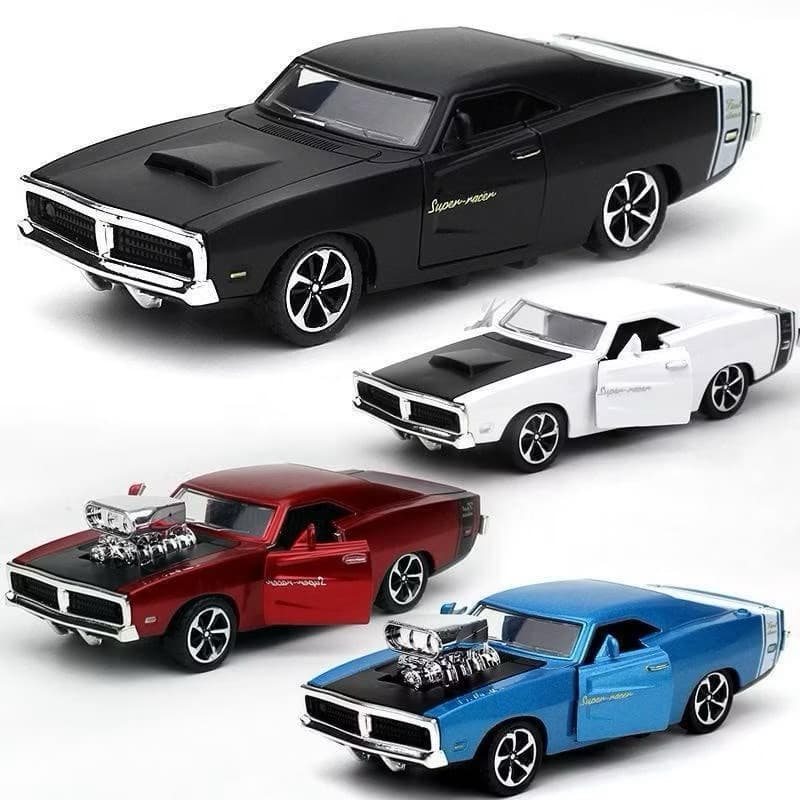 Carrinho de Metal Opala Dodge Charger Ferro Clássico Antigo Miniatura Lincoln