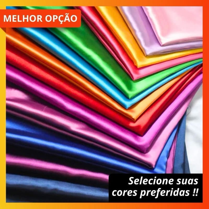 2 Metros Tecido Cetim Charmousse Cetim Sem Elastano Premium Envio Rápido