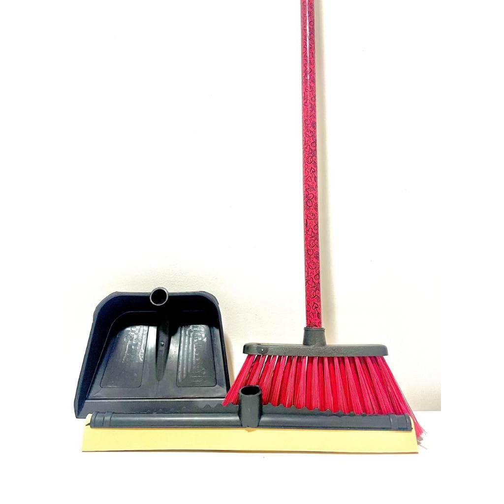 Kit Vassoura Rodo e Pá Completo Todos com CABO exceto o Refil  - Oferta especial